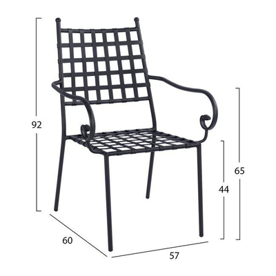 Kolltuk metalike HM5171.11 57×60×92 cm, zezë