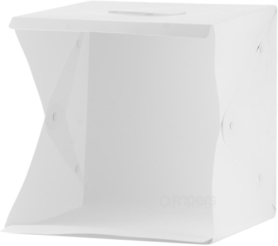 Kuti drite fotografike FreePower Shadowless, LED USB, 40cm, 4 sfonda, e bardhë