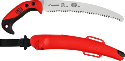 Sharrë dore Felco 640, teh i lakuar 27cm, me këllëf