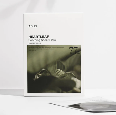 Maskë qetësuese Anua Heartleaf 77%, 1 copë