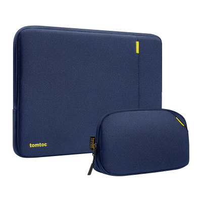 Set mbrojtës për laptop Tomtoc Protective Case Set, 14", për MacBook Pro Air, blu navy