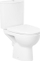 WC kompakt Cersanit Parva 306, 3/6 L, ulëse duroplast me mbyllje të butë, e bardhë