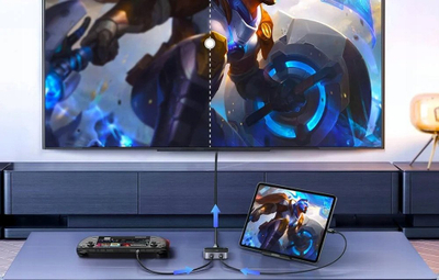 KVM switch Ugreen AW502, 2 porta USB C, 4K 60Hz, argjendtë