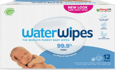 Shami të lagura për bebe WaterWipes Bio Soapberry Kids, 12x60 copë, pa aromë, të bardha