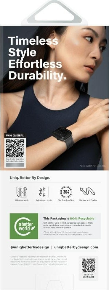 Rrip ore UNIQ Dante Pro, për Apple Watch 49/46/45/44mm, çelik inox, rozë metalike