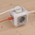 Prizë zgjatuese Brennenstuhl Extension Cord Cube, 4x prizë, 2x USB 2.1A, e bardhë gri