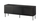 Komodë Bed Meble RTV Siena, 150.5x40x60 cm, sistem push to open, e zezë mat