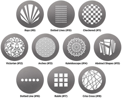 Set gobo Westcott Optical Spot Lindsay Adler Pack 1, 10 copa, pattern