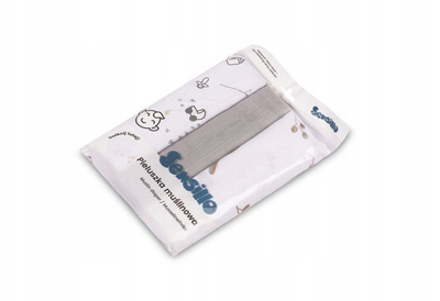 Pelenë muslin Sensillo EG-0010, set 3 copë, 60x80 cm, e bardhë