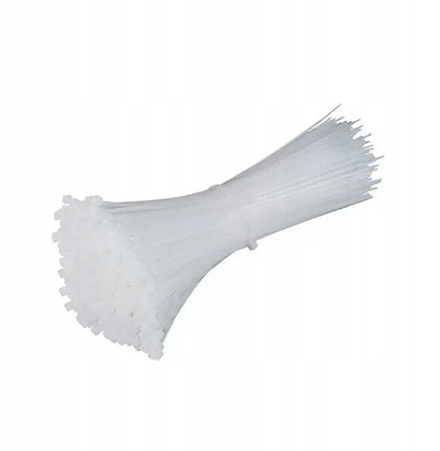 Lidhëse kabllosh plastike Thick, 430mm x 7.6mm, të bardha