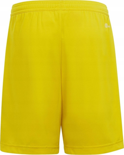 Shorce futbolli për kalamaj adidas Entrada 22 Jr IC7411, poliester i riciklum, me bel me gomë, i verdhë
