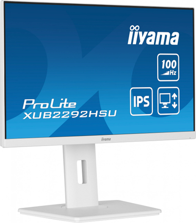 Monitor Iiyama ProLite XUB2292HSU W6, 21.5", Full HD IPS, i bardhë