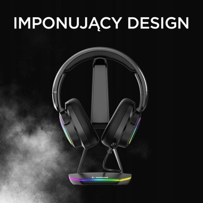 Mbajtëse kufjesh Rampage Tower T14, 2x USB