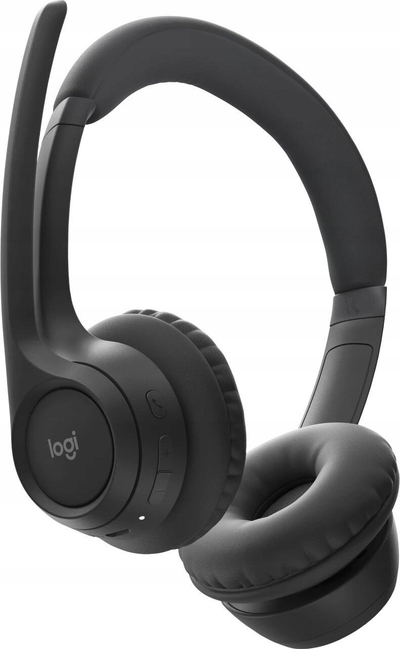 Kufje pa tela Logitech Zone 300, Bluetooth 5.3, 16 orë bateri, ngjyrë grafit