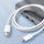 Kabllo karikimi USB C në Lightning për Apple, 1m, 30W PD, e bardhë