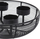 Mbajtëse qirinjsh Home Styling Collection Loft, për 4 tealight, metal, e zezë