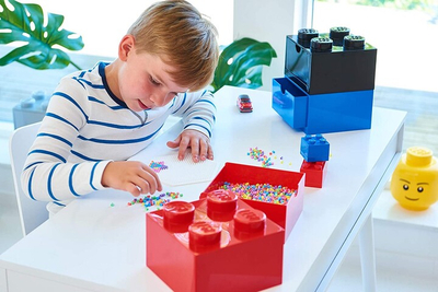 Kuti tavoline me sirtar LEGO, e kuqe