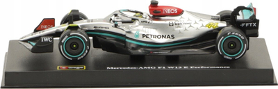 Maketi makinë Bburago Mercedes AMG F1 W13 #44, 1:43, die-cast, me kuti për ta vënë në vitrinë