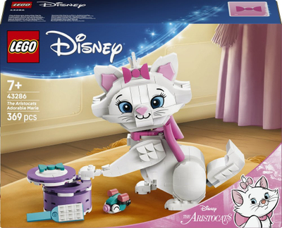 Set LEGO Disney The Aristocats Adorable Marie 43286, 369 copë, mbi 7 vjeç, i bardhë