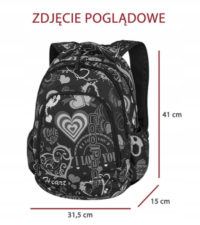 Çantë shpine Coolpack, set me penar, shumëngjyrëshe