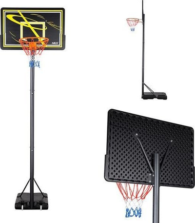 Kosh basketbolli Nils Extreme ZDK319E, lartësi deri 3.05 m, bazë me ujë, i zi
