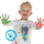 Ngjyra gishti SES Creative Fingerpaint, set me 6 ngjyra, 45 ml