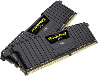 Memorie operative Corsair Vengeance LPX CL16, 2x8 GB DDR4, 2666MHz, e zezë