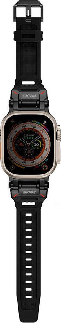 Rrip ore i zgjuar Skinarma Titon për Apple Watch Ultra 49mm, i papërshkueshëm nga uji, i zi