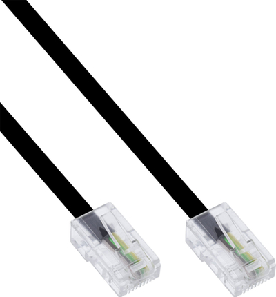Kabllo ISDN InLine RJ45 8P8C, 20m, e zezë