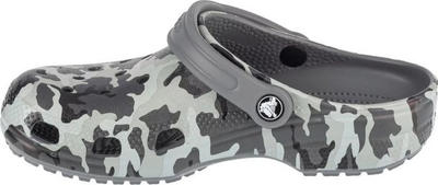 Sandale për kalamaj Crocs Classic Spray Camo Kids Clog Jr 207594-097, me rrip, gri kamuflazh