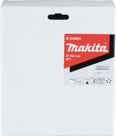 Sharrë rrethore Makita EzyChange BiM, 152mm, HSS, e bardhë