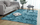 Tapet Strado Ombre Shaggy, 200x200 cm, antirrëshqitës, blu e errët