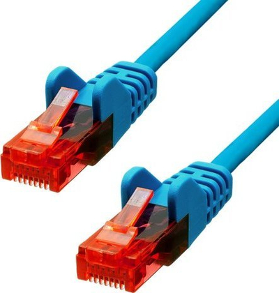 Kabllo rrjeti ProXtend CAT6 U UTP, 1m, RJ45, blu