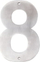 Numër shtëpie HomeIt Number 8, çelik inox, argjendtë