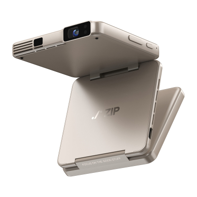 Projektor portativ Aurzen ZIP Tri Fold, DLP, 720p HD, argjendtë