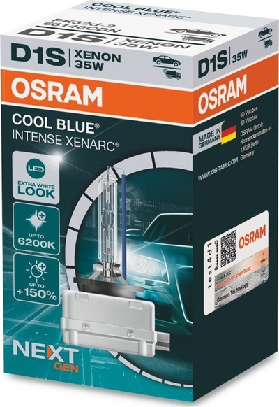 Llambë ksenon makine Osram XENARC COOL BLUE INTENSE Next Gen D1S, 35W, 6200K, e bardhë me nuancë blu