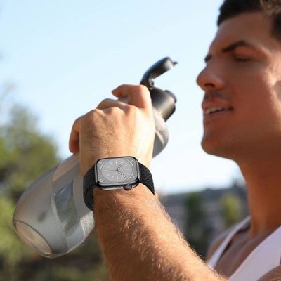 Byzylyk për Apple Watch Tech-protect Nylonmag, 42 44 45 49mm, najlon sport, blu e hapur