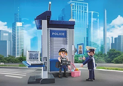 Set lojrash Playmobil Police 71733 Starter Pack, dhomë policie, me figura, shumngjyrësh