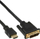 Kabllo HDMI në DVI-D InLine 17668P, 15m, e zezë