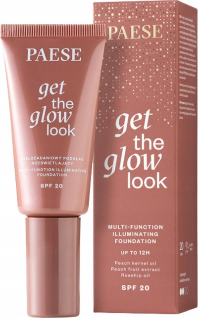 Fondatinë iluminuese Paese The Glow Look, 3N Warm Rose Beige, 30 ml