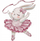 Ѕидни стикери за деца Sipo Bunny Ballerina, PVC, повеќебоен