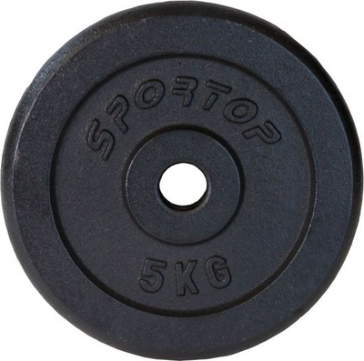 Mjete për ushtrime, peshë gize Sportop fi26, 1 x 5 kg