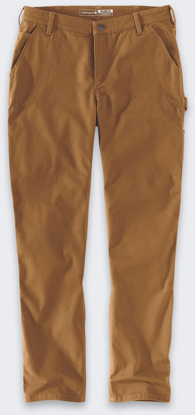 Pantallona pune për goca Carhartt The Essential Canvas Work Utility, madhësia 16, kafe