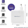 Karikues USB Qoltec GaN FAST 108W, 1x USB C, 1x USB A, i bardhë