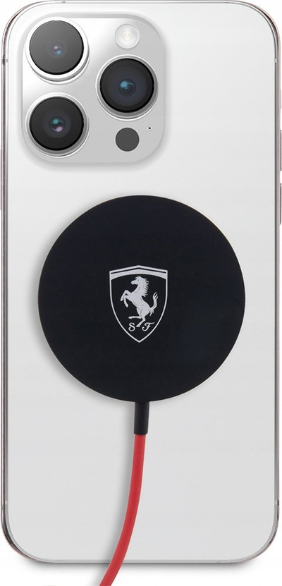 Karikues magnetik wireless Ferrari FECBMSMENK, 15W, MagSafe, i zi