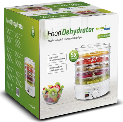 Tharëse për fruta GreenBlue GB190, 250W, 32x32cm, e bardhë