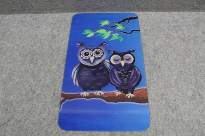 Dекоративна прекривка за шпорет Wenko Owl, сет 2 парчиња, пластична, шаренолика