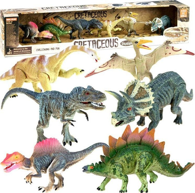 Set figurina dinosauri Jokomisiada DINOSAURS ZA2051, 6 copë, të pikturuara, shumëngjyrëshe