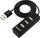 HUB USB Unitek Y-2140, 4xUSB 2.0 mini, e zezë