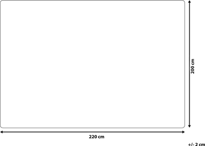 Batanije dekorative SAITLER, 200 x 220 cm, me pompone, mustard